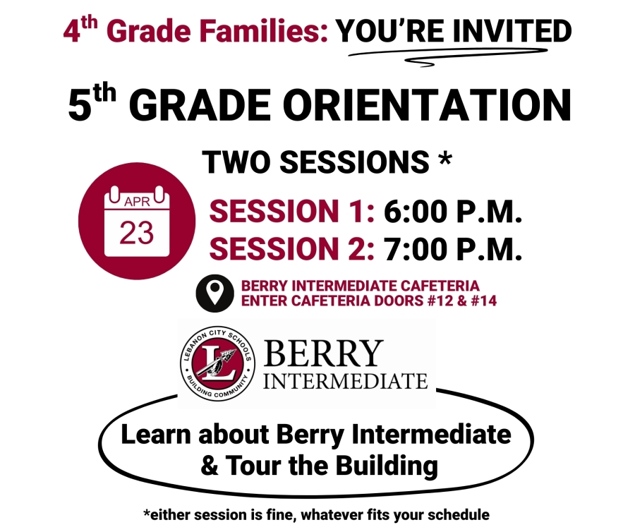5th Grade Orientation
